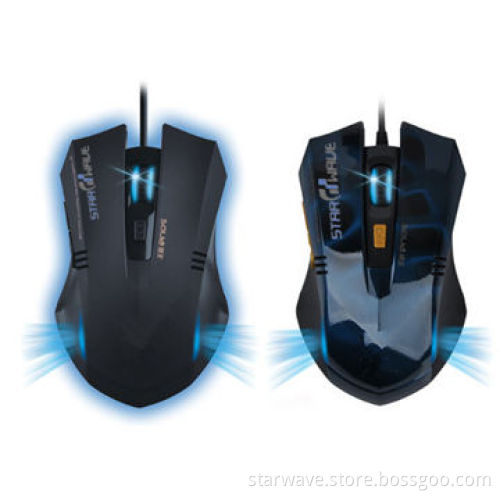 USB 6D Optical Game Mice, Wired with LED Light